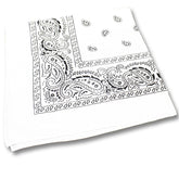 White Cotton Bandanas
