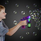 Neon Pink LED Bubble Gun