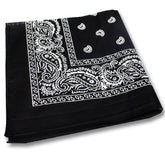 Black Cotton Bandanas