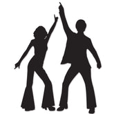 Disco Dancers Silhouettes