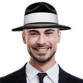 Black Gangster Fedora Hats