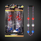 LED Patriotic Star Necklaces Retail Counter Display