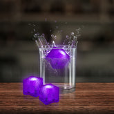 Purple LED Ice Cubes