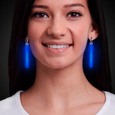 Blue Glow Clip-On Earrings