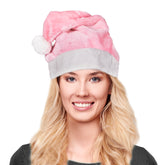 Pink Santa Plush Hat