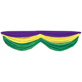 Mardi Gras Fabric Bunting Decoration
