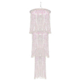 Silver Fringe Chandelier