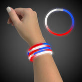 Red, White & Blue Glow 9" Bracelets