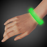 Green Triple Wide 9" Glow Bracelets