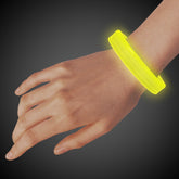 Yellow Triple Wide 9" Glow Bracelets
