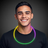 Green, Purple and Yellow 22" Glow Necklaces