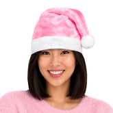 Pink Santa Plush Hat