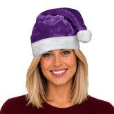 Purple Santa Plush Hat