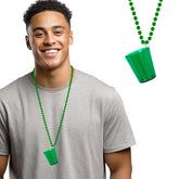 Green Plastic Shot Glass