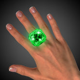 LED Green Diamond Ring