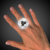LED White Diamond Ring