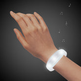 LED Sound-Activated White Stretchy Bracelet