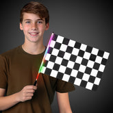 LED Checkered 12" x 18" Flag
