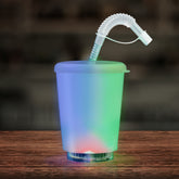 LED 12 oz. Cup with Lid & Straw