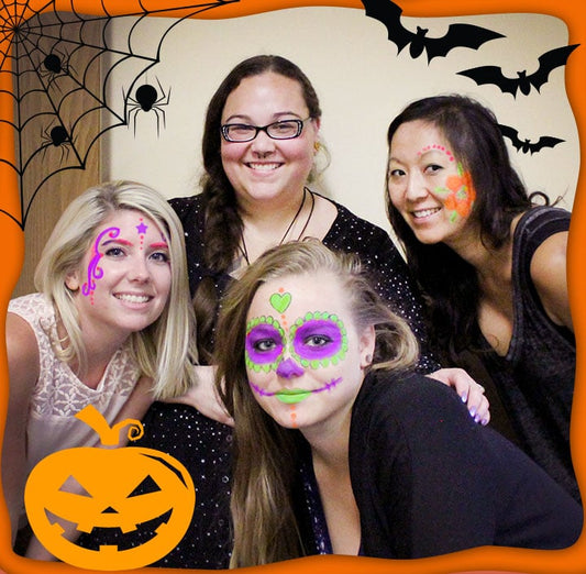 Halloween Glow Face Paint DIY