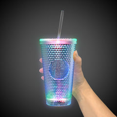 LED Diamond Double Wall 16 oz. Tumbler