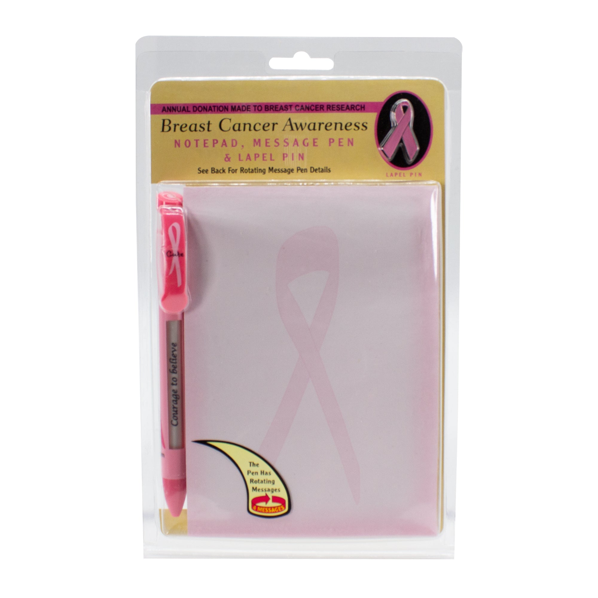 Pink Ribbon Note Pad Set – Windy City Novelties