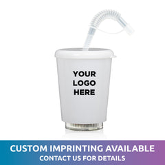 LED 12 oz. Cup with Lid & Straw