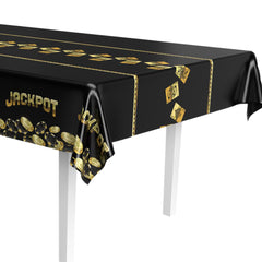 Casino Jackpot Metallic Table Cover