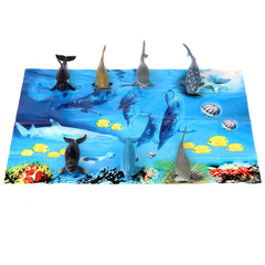 Shark & Whale Toy Figures