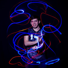 Blue LED Finger Light Rings