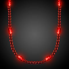 LED Red 30" Beaded Necklace