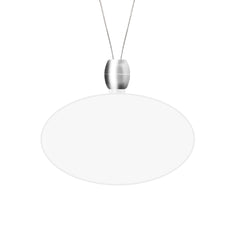 Blue LED Oval Pendant Necklaces