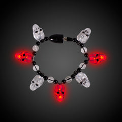 LED Skull Bead Bracelet