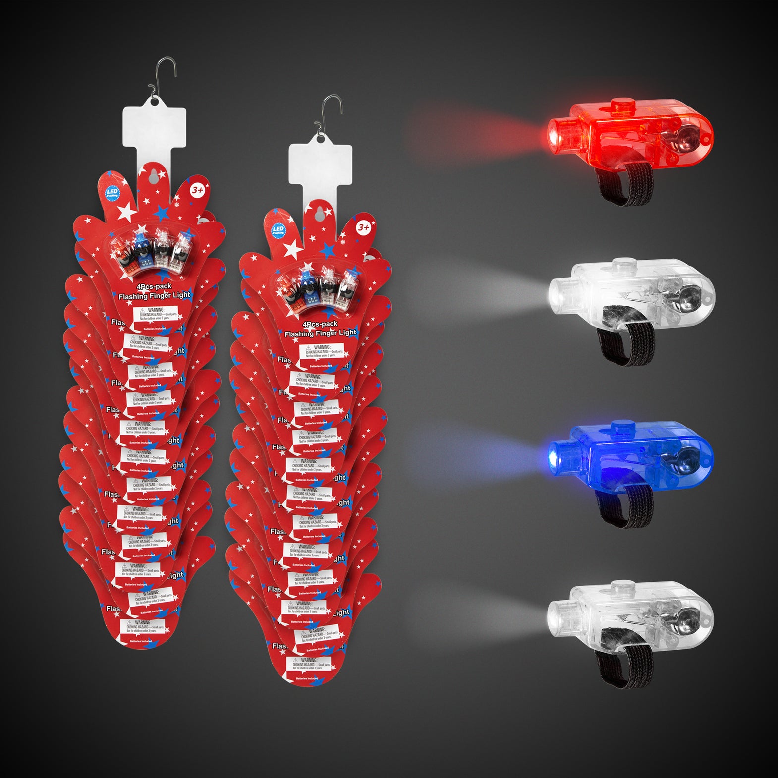 LED Light Up Rings in Bulk | LED Flashing Rings | Windy City Novelties