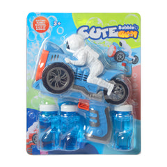 LED Blue Motorcycle Bubble Gun
