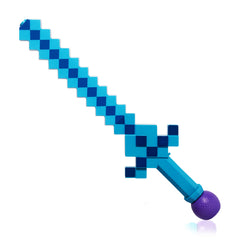 LED Blue Pixel Bubble Sword