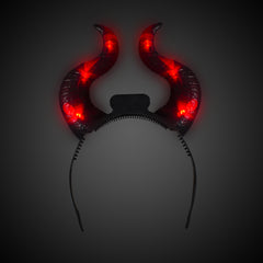 LED Devil Horns Headband