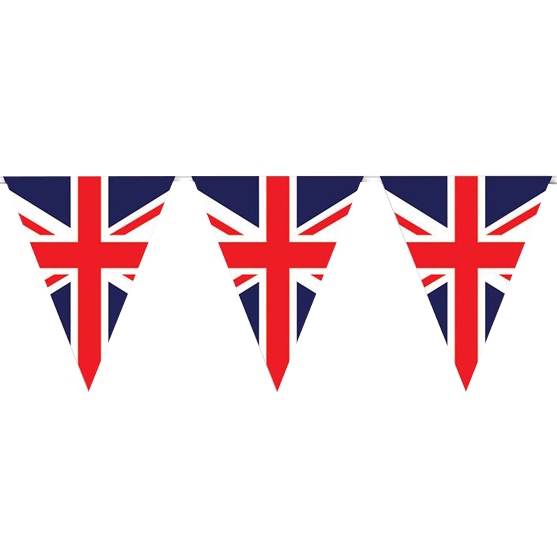 VE Day Party Decorations Kit: Union Jack Bunting, Plates, Hats & Crowns