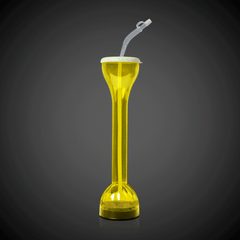 LED Yellow Flashing 17 oz. Yard Glass