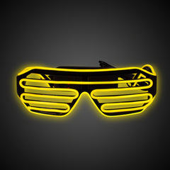 Yellow EL Wire Slotted Shades
