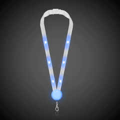 Blue LED Lanyard