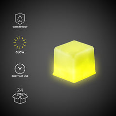 Yellow Glow Ice Cubes