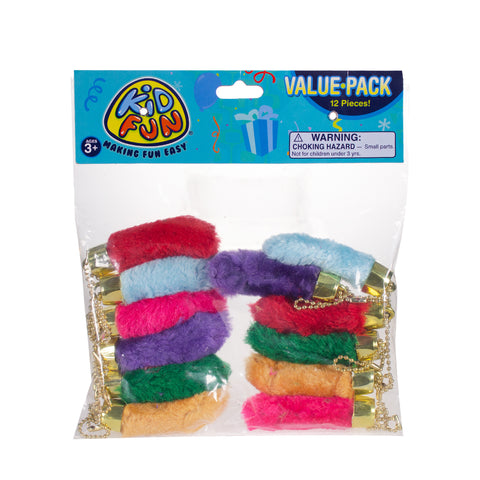 Faux Rabbit's Foot Keychains