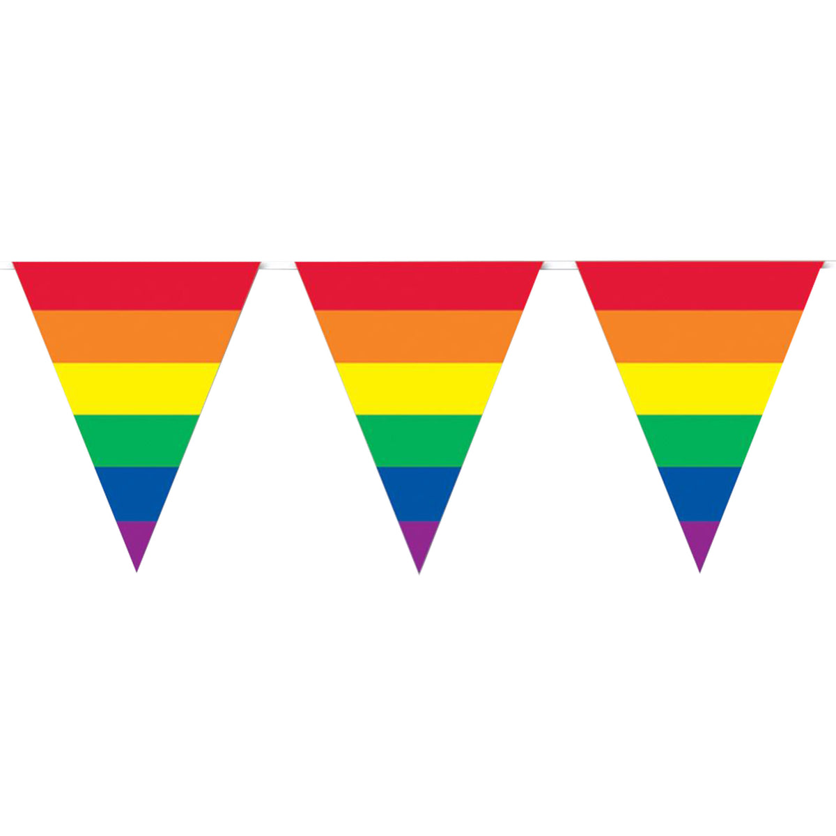 Rainbow 12' Pennant Banner