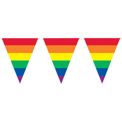 Rainbow 12' Pennant Banner