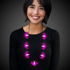 LED Halloween Necklaces Retail Hanging Display