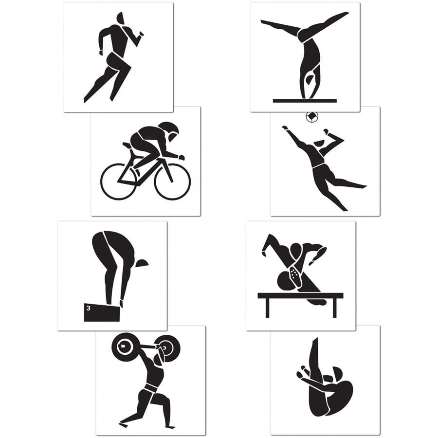 Summer Sports Silhouettes