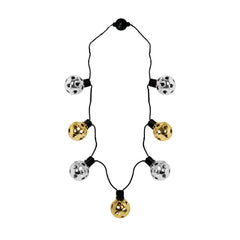 LED New Years Disco Ball Necklaces Retail Display