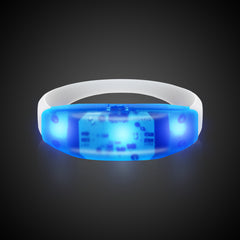 LED Sound-Activated Blue Stretchy Bracelet
