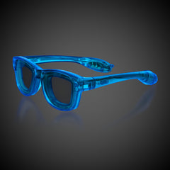 Blue LED Retro Sunglasses